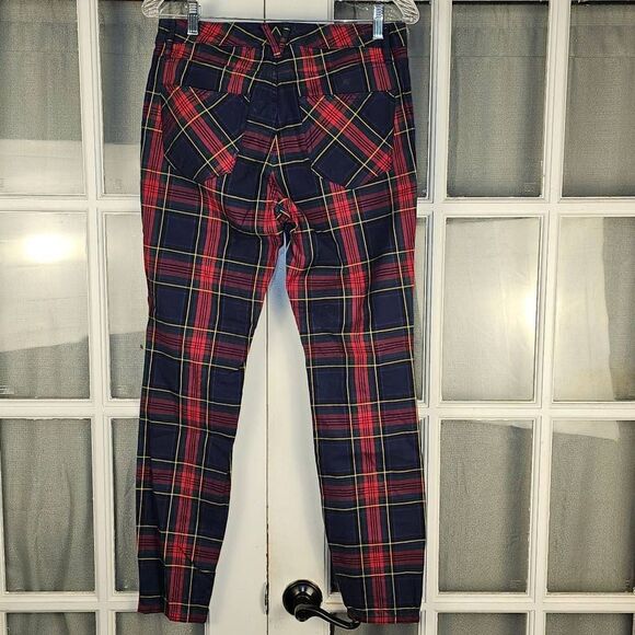 Vineyard Vines Womens Jolly Plaid Jamie High Rise 5 Pocket Pants‎ 6 - Picture 2 of 6
